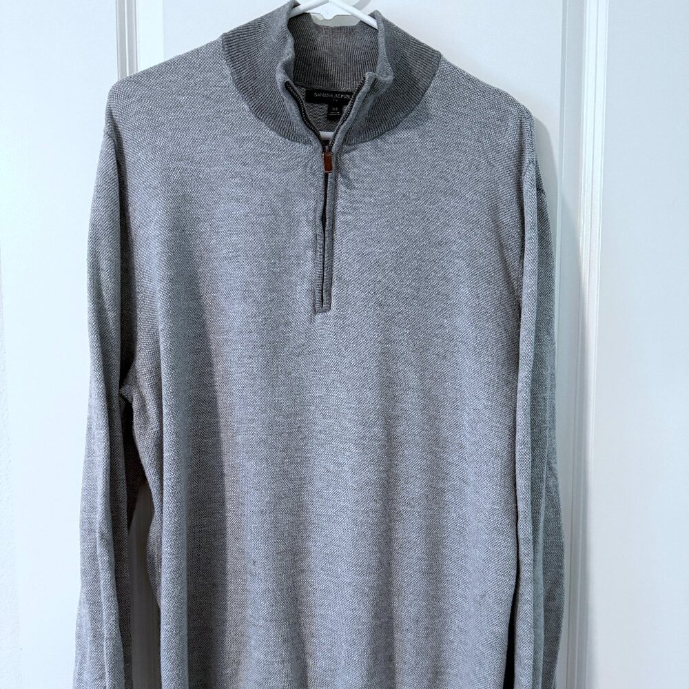 Banana Republic Men's Half-Zip Sweater XL